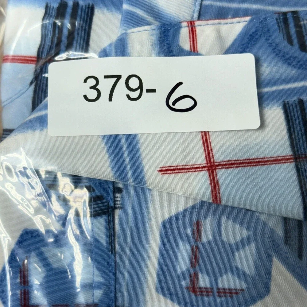 Vintage Southpole Shirt Men's Large Multicolor Printed Short‎ Sleeve Button-Up